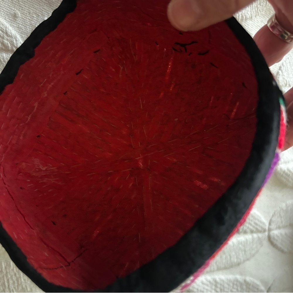 Uyghur child’s hat. China. Xingxiang. Beautiful handiwork. Colorful. - Picture 3 of 6